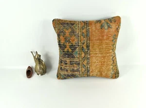 16x16 Ethnic Vintage Turkish Rug Pillow Cover Home Decorative Boho Cushion 3621 - Picture 1 of 3