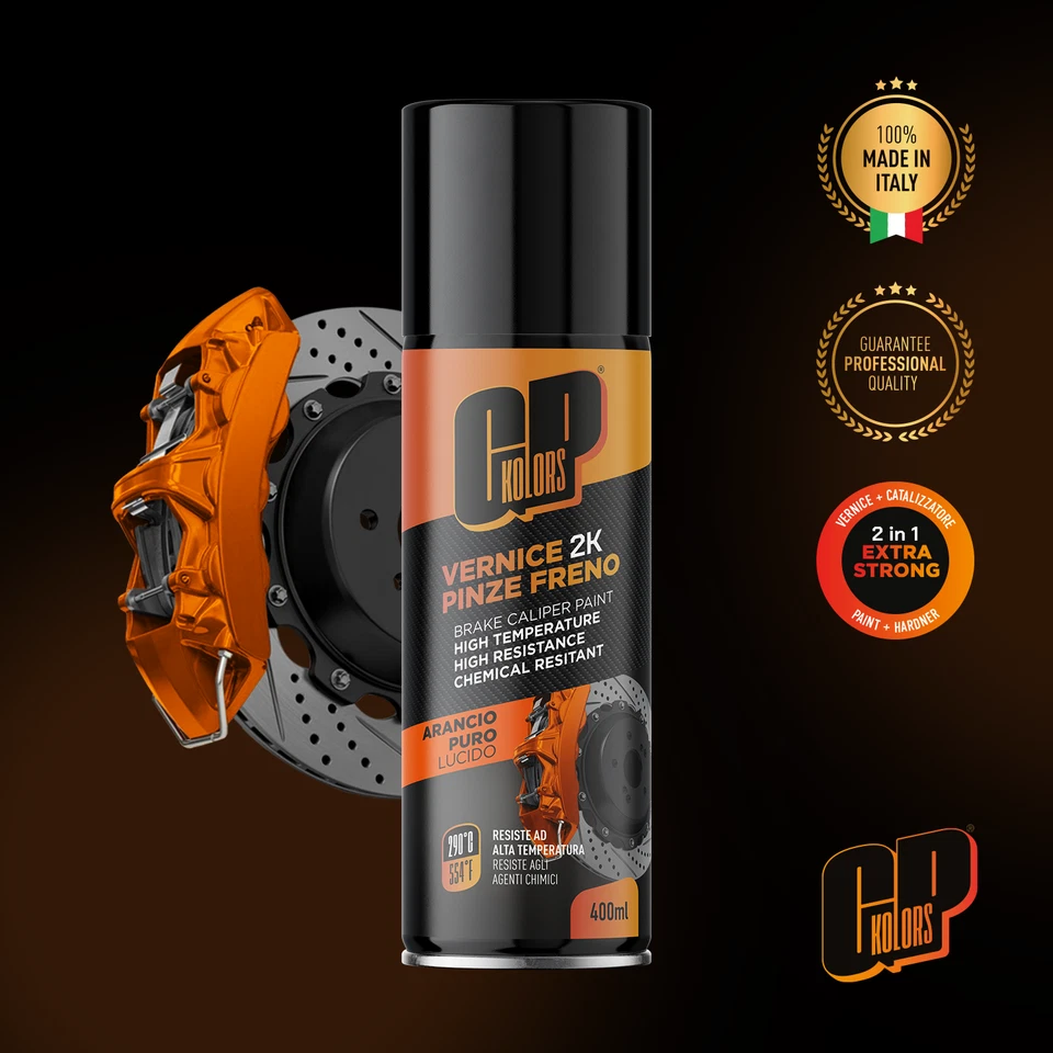 Vernice 2K Pinze Freno Spray ARANCIONE | Chemical Resistant - Immagine 1 di 1