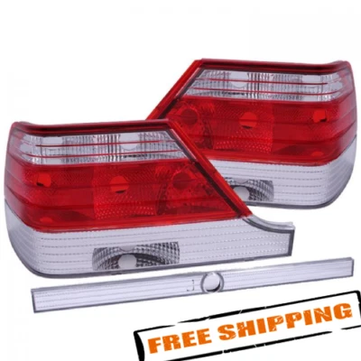 Luces traseras rojas/claras Anzo 221153 para 97-99 Mercedes-Benz Clase S W140 4 puertas Foto 1 de 4