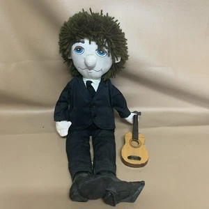 1994 Sugar Loaf Beatles Plush Doll Green Hair Black Suit Wood Guitar 18in #3 - Picture 1 of 9
