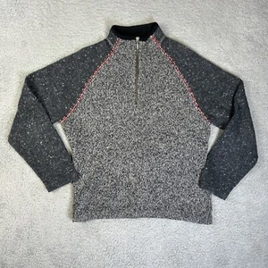 Woolrich Sweater Womens Medium Grey Heather Pullover Nordic Fair Isle Lambswool - Picture 1 of 7
