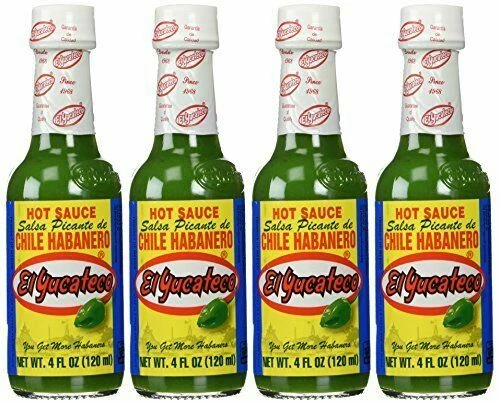 El Yucateco Hot Sauce Salsa Picante De Chile Habanero 4 Oz (pack of 24)
