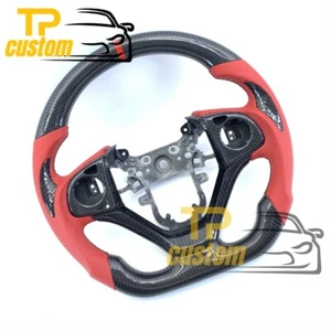 Real Carbon Fiber Red Leather Steering Wheel fit For Honda CR-V CRV 2012-2017 - Bild 1 von 8