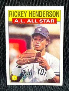 1986 Topps Baseball - RICKEY HENDERSON #716 ALL-STAR - HALL OF FAME - YANKEES - Picture 1 of 2