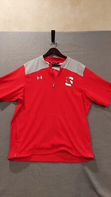  Pullover Cardinals Under Armour M Rojo 1/4 Cremallera SS A503 Foto 1 de 4