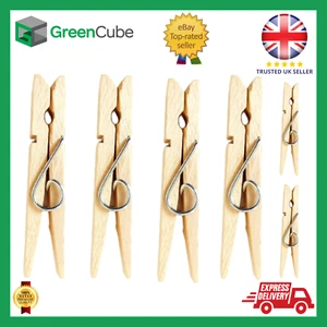 24x Extra Large Jumbo Wooden Pegs for Arts & Crafts Memo Card Holder Clip 8.2cm - Picture 1 of 4