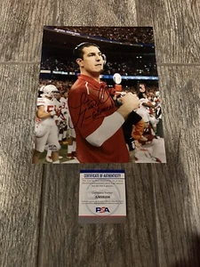 LUKE FICKELL SIGNED OHIO STATE BUCKEYES 8X10 PHOTO PSA/DNA COA COACH AUTOGRAPH 3 - Picture 1 of 3