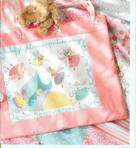 SCHEMA A PUNTO CROCE NASCITA FATE FAIRY NURSERY BABIES CROSS STITCH DMC  - Picture 1 of 2