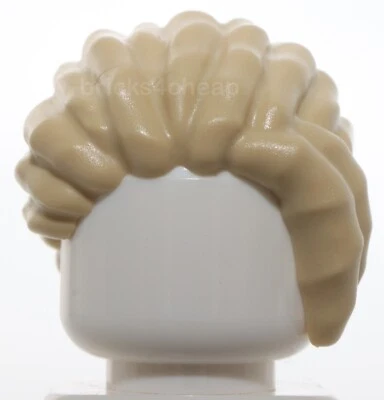 Lego Minifigura Bronceada Rastas de Pelo Bragas Separadas Barrido Espalda Izquierda Cola de Caballo Corta Foto 1 de 3