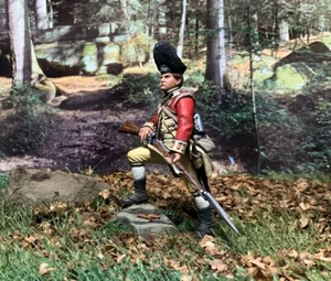 BRITAINS AMERICAN REVOLUTIONARY WAR 16114 BRITISH 52ND REGT OF FOOT GRENADIER - Picture 1 of 3