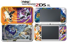 Ultra Sun Moon Solgaleo Lunala Legenda Video Game Decal Skin New Nintendo 2DS XL
