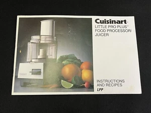 Manual de instrucciones y recetas del procesador de alimentos Cuisinart Little Pro Plus - Imagen 1 de 2