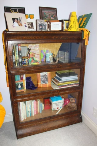 Beautiful Dark Oak Barrister Stack Bookcase Cover