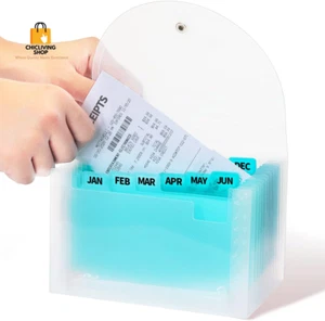 13-Pocket Mini Accordion File Organizer - Receipt & Coupon Holder - Picture 1 of 12