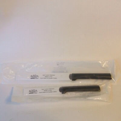 Rada Knives W204 Utility Steak W201 Regular Paring Knife Black Handles New - Image 1 of 3