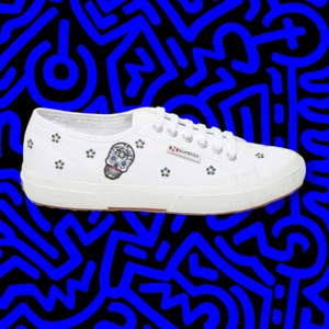 Superga x Chicas Latinas Daniela Botero Sugar Skulls Sneaker 10w/8.5m nwt - Picture 1 of 6