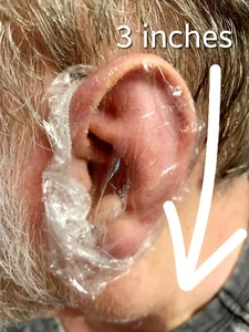 100 DISPOSABLE EAR COVERS: FOR HAIR WASHING, DYEING, PERMING, SHOWERING OR BABY! - Picture 1 of 2