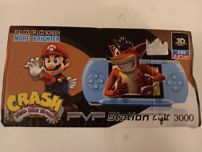 Console di gioco Blue PVP Station Light 3000 schermo LCD 2,8" portatile/riproduzione TV - Immagine 1 di 4