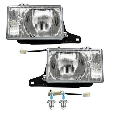 Halogen Scheinwerfer Set H4 für Isuzu Trooper I Soft Top inklusive Lampen - Bild 1 von 4