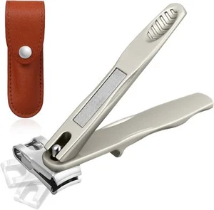 Angled Nail Clipper for Seniors, Long Handle Rotating Fingernail Clipper, Heavy - Picture 1 of 7