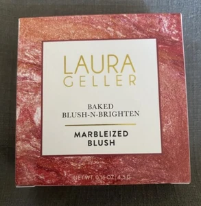 Laura Geller Makeup Baked Blush N Brighten Apricot Berry Marbleized Blush New - Picture 1 of 9