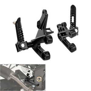 Front Rider Driver Footpegs Footrests Brackets Fit For Suzuki GSXR1000 2003 2004 - Picture 1 of 11