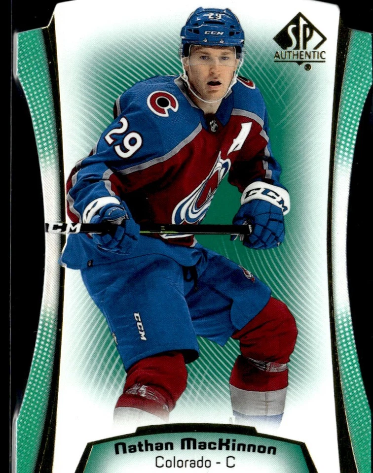 2021-22 SP Authentic Die Cuts green Nathan MacKinnon #DC-5 - Image 1 of 2