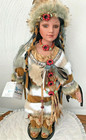 Native American Duck House Porcelain Doll 24" Heirloom Migina Coa #14/5000.