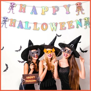 5 Meter Colorful Happy Halloween Banner Bunting Home Party Favours Decoration - Picture 1 of 7