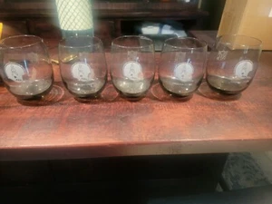 5 - Vintage 70er NFL Drinking High Ball Rocks Bar Gläser Houston Oilers       - Bild 1 von 5