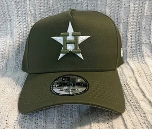 Mütze Kappe Houston Astros olivgrün New Era Snapback A-Rahmen 9Forty MLB neu - Bild 1 von 6
