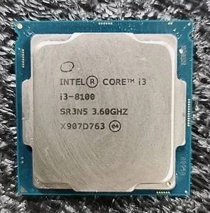 Intel 8th Gen Core i3-8100 LGA-1151 CPU SR3N5 3.60GHz Quad-Core Desktop 65W - Picture 1 of 2