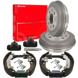 BREMBO Bremstrommel Vormontiert Bremsbackensatz für FIAT PANDA 169 ohne ABS - Bild 1 von 3