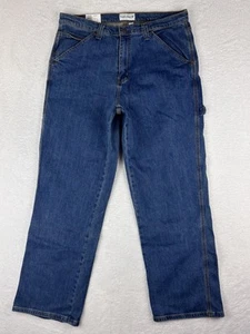 New Saddlebred Carpenter Cowboy Jeans 34x30 Loose Overall Fit Blue Denim NWT - Picture 1 of 18