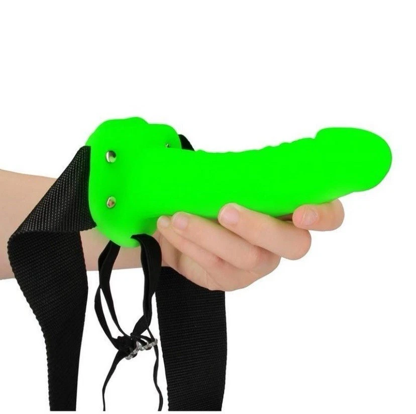 OUCH! "Correa realista hueca SHOTS AMERICA brilla en la oscuridad 7""/18 cm" Foto 1 de 4