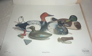 Don Ensor Signed Limited Edition Print “Sitting Ducks” 157/500   17.5" by 23" - Picture 1 of 7