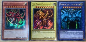 Yu-Gi-Oh! Egyptian God Card Set- Obelisk, Slifer, Ra- LC01 Limited Edition - Picture 1 of 1
