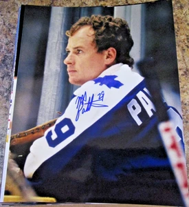 PHOTO 8x10 signée MIKE PALMATEER FEUILLES D'ÉRABLE DE TORONTO COA (B) - Photo 1/2