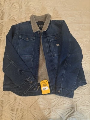 Carhartt расслабленный крой шерпа с подкладкой джинсовая куртка - размер LargeBrand новый с ярлыками! - Изображение 1 из 4