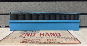 Cornwell 1/2" Drive 6-Point SAE Impact Deep Socket Set | 12 Pc | STI-3212LS - Picture 1 of 10