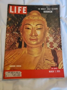 Buddhism Life Magazine March 1955 The Worlds Great Religions James Dean Missiles - Picture 1 of 5