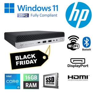 CheapFAST HPEliteDesk 800 G4 65 W MiniPC i5 8a generazione 16 GB RAM 240 GB SSD Wifi WD11 - Foto 1 di 5