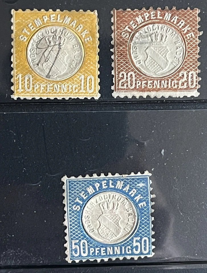 GERMANY - Baden Scarce Stempelmarke Used - Great Condition - Image 1 of 1