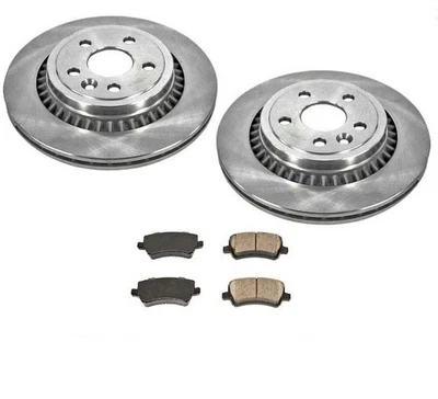 Fits For 2010-2017 Volvo XC60 Rear Brake Rotors & Ceramic Rear Pads - Image 1 of 4