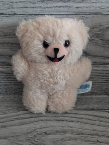 Oso de peluche miniatura de colección acurrucado peluche suavizante juguete premium por Bandt difícil de encontrar - Imagen 1 de 8