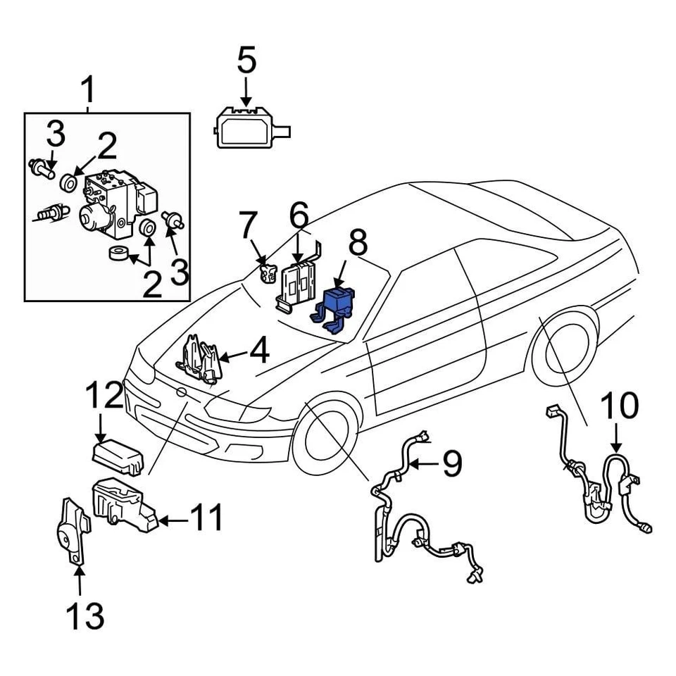 For Toyota Camry 2002-2003 Toyota 8918033020 Suspension Yaw Sensor Foto 1 de 1