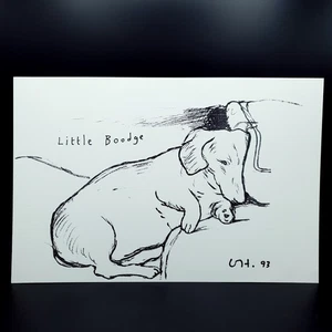 David Hockney 'Little Boodge' Off set impresión litográfica almacenada plana en muy buena condición estado - Imagen 1 de 10