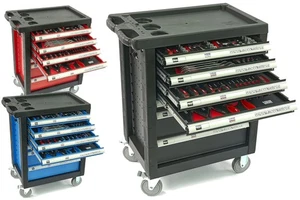 Befüllt Werkzeugwagen 154 Zoll Werkzeuge 7 Schubladen Werkstattwagen Werkstatt - Bild 1 von 13