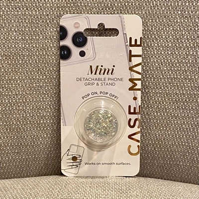 Soporte de agarre para teléfono CaseMate Mini extraíble brillo polvo de estrellas brillo nuevo en paquete Foto 1 de 4