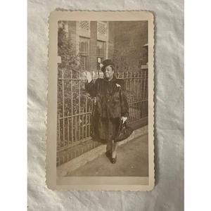 Vintage Foto Afroamerikanerin - Pelzmantel, Mütze - Sammlerstück - 1943 - Bild 1 von 5